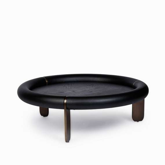 Журнальный стол Luca Ø100х33 см, черный