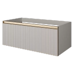 Тумба с раковиной Armadi Art QUATRO 1 100 FUGA CASHMERE/профиль MATT GOLD