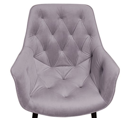 Стул Archi, бархат светло-серый 26, опора конус