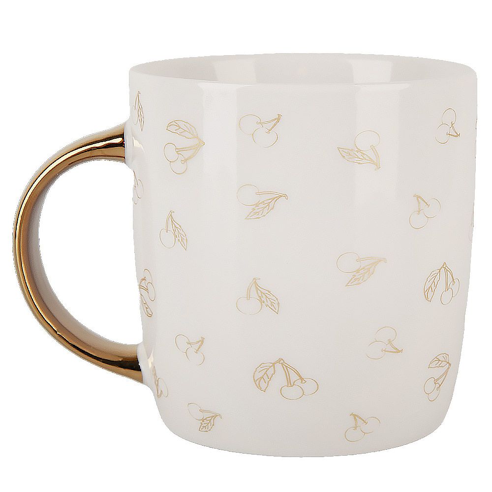 Кружка "Фруктовый сад.Вишня" v=350мл (фарфор) (подарочная упаковка)