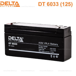 Аккумуляторная батарея Delta DT 6033 (125) (6V / 3.3Ah)