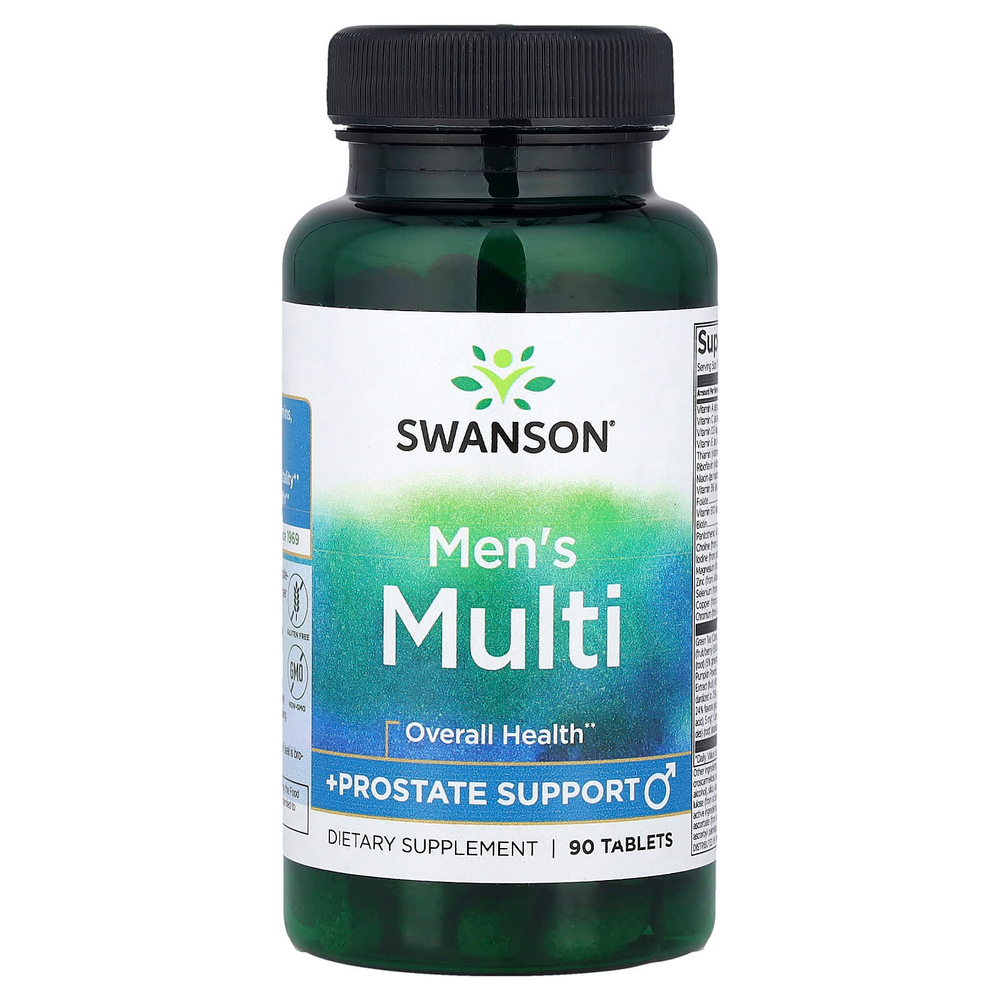 Swanson, Men's Multi + Prostate Support, 90 таблеток