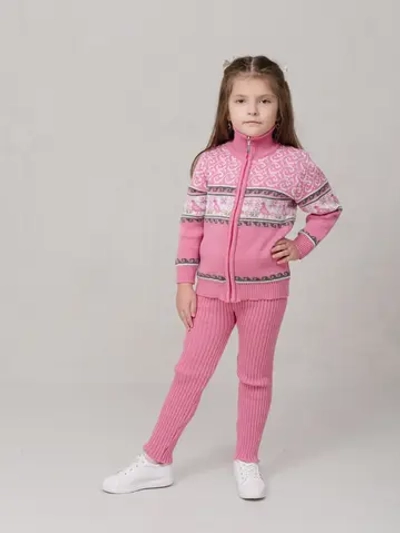 Кофта вязаная на молнии " Птичка"