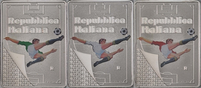 ИТАЛИЯ, 2022, 5 ЕВРО (ТРИ МОНЕТЫ) [СЕРЕБРО]