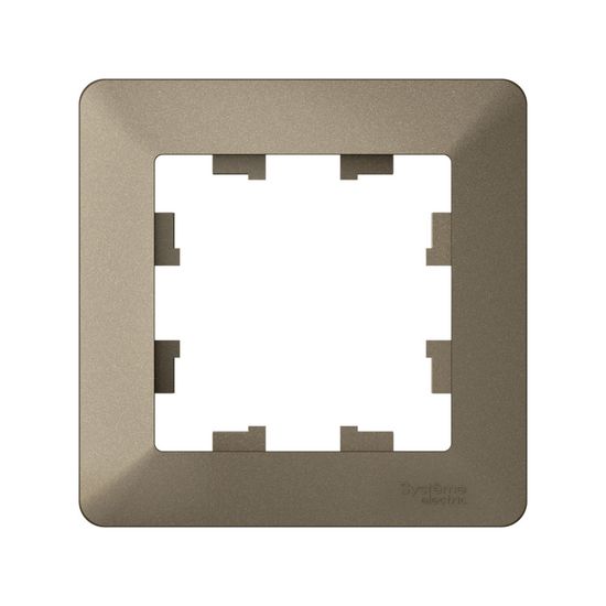 Рамка 1-м AtlasDesign Air шампань/дым. черн. SE ATN220501