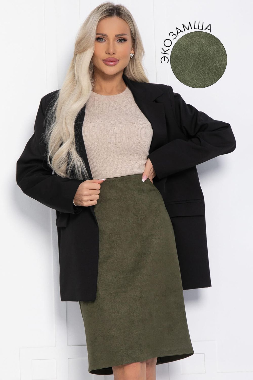 Юбка Ребекка (хаки) Ю12283-25 LT Collection