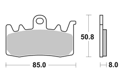 Brembo Колодки тормозные 07BB38SA (1 суппорт)