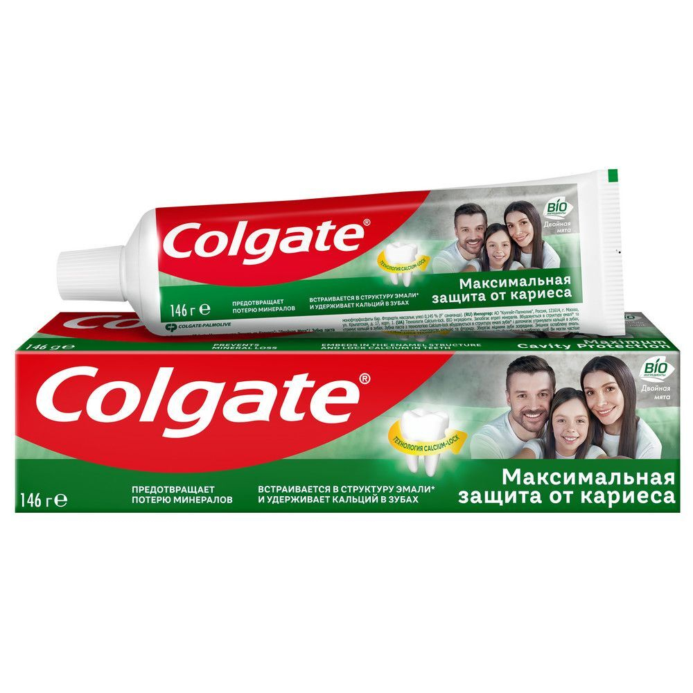 Colgate З/п. Макс. защ. от кариеса Дв. мята 100мл.(зел) *12*48 / 432 / 3024