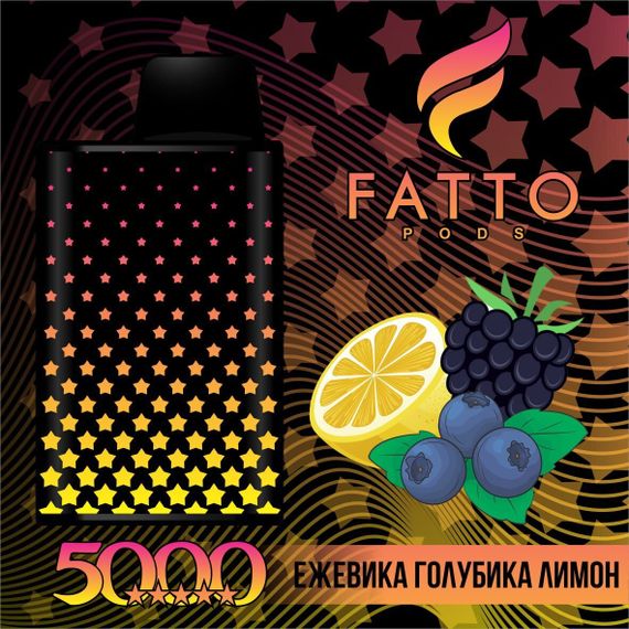 FATTO PODS 5 STAR - Blackberry Blueberry Lemon (2% nic)
