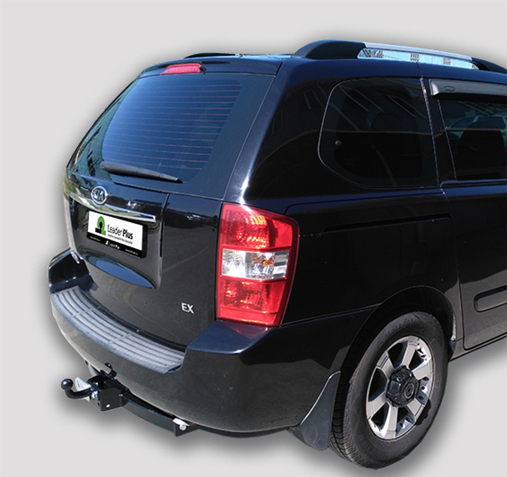 Фаркоп(прицепное) Лидер-Плюс для KIA CARNIVAL 2006-2014 (паспорт и сертификат в комплекте)(без электрики)K128-F