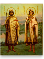 Икона святые благоверные князья страстотерпцы Борис и Глеб