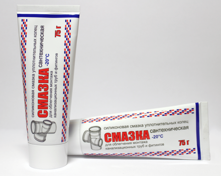 Смазка силиконовая сантехническая, для уплотнительных колец 75гр (45шт)