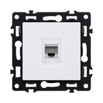 Розетка Ethernet RJ45 Cat.6, белый Kollinger Asthetik AS-017WH