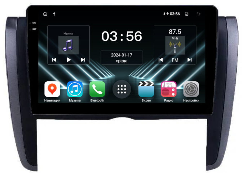 Магнитола для Toyota Allion, Premio T260 2007-2021 - FarCar DX3065M монитор 9.5" IPS на Android 13, 4+64Гб, CarPlay