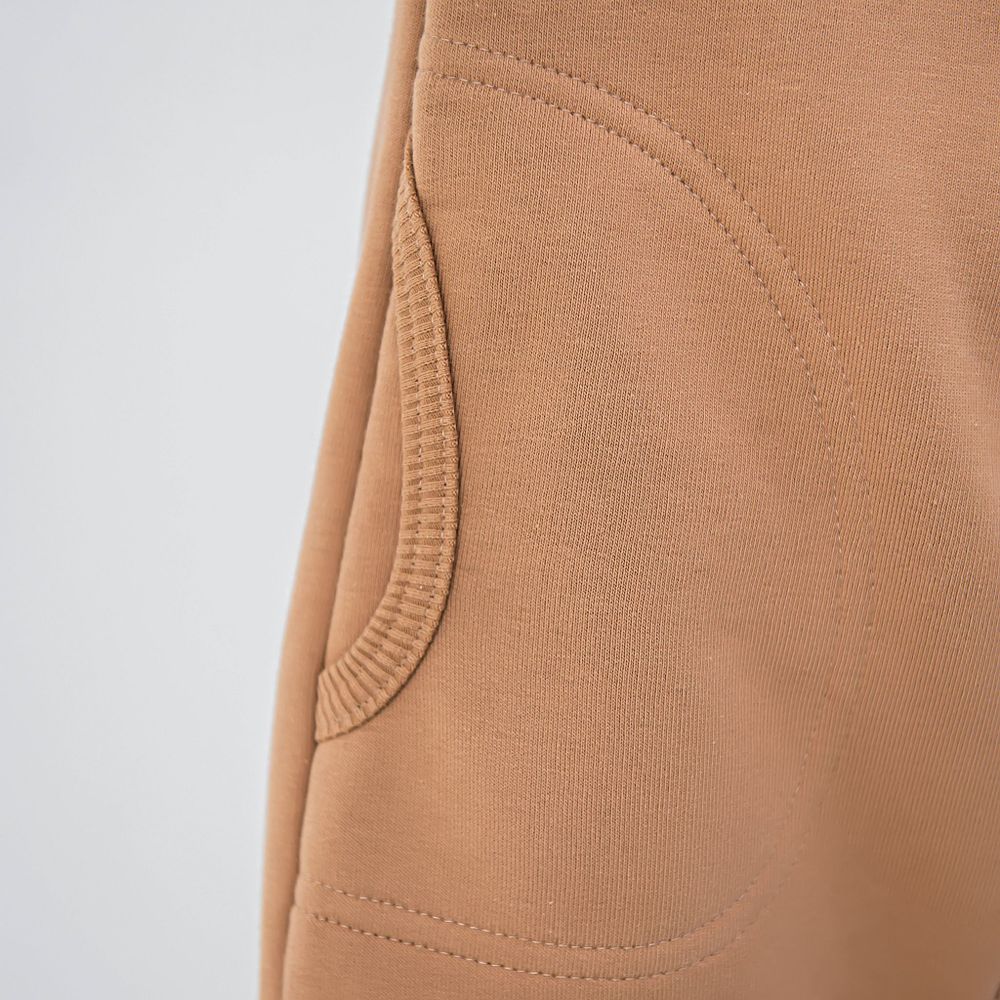 Комбинезон с капюшоном и карманами "Песок" утепленный