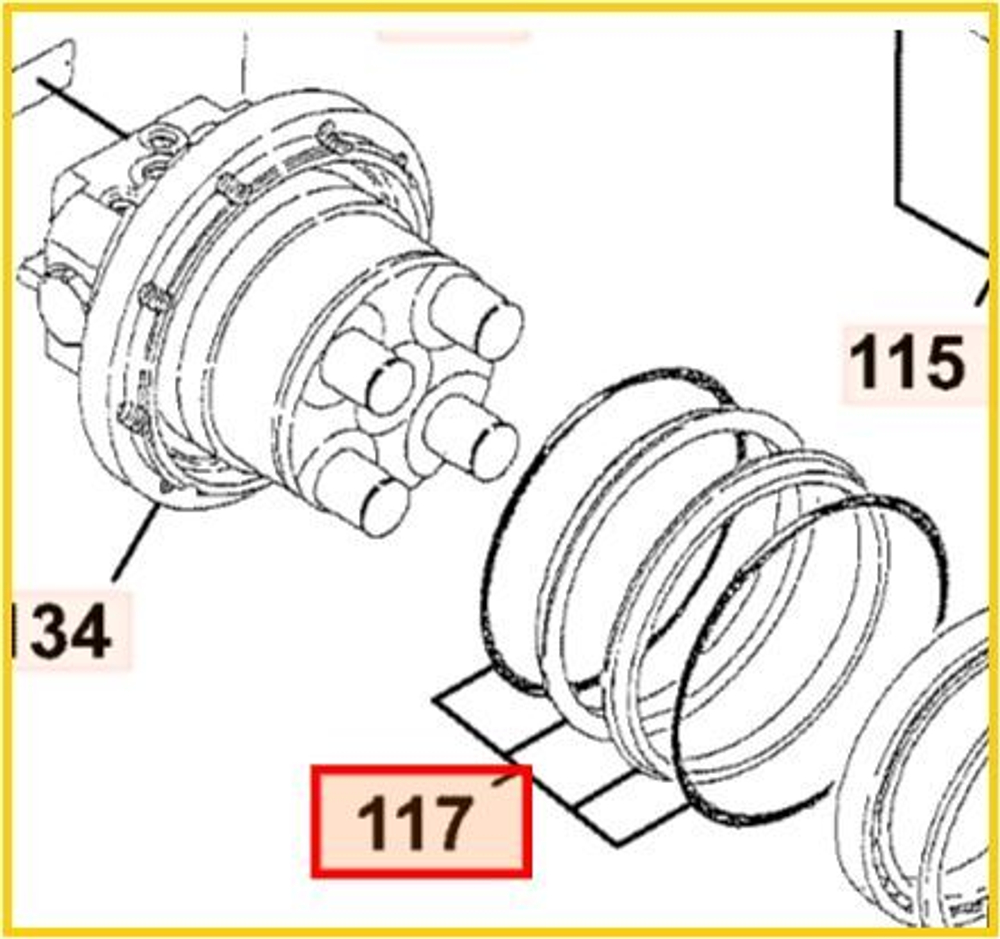 Кольцо уплотнительное JCB 333/P8805