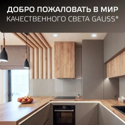 Светильник потолочный встраиваемый круг 12W 4000K IP20 145*26 белый Downlight Gauss Basic