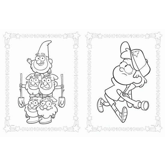 Гравити.Раскраска №2.Мэйбл и Венди(с накл.)