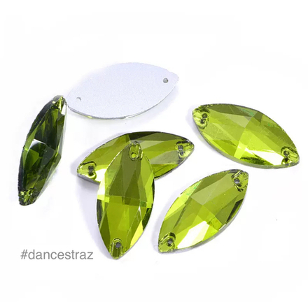 Стразы пришивные, Horse Eye, Olive, A3-P10, 9*18mm, (500 ea/pkg), A3 (F2)