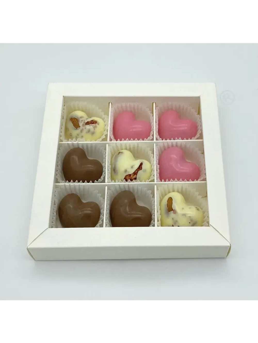 Пластиковая форма для конфет Сердце 40 (12 ячеек)
