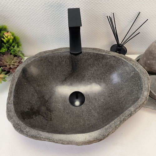Раковина из речного камня RS-63321 (49*36*16) 0122