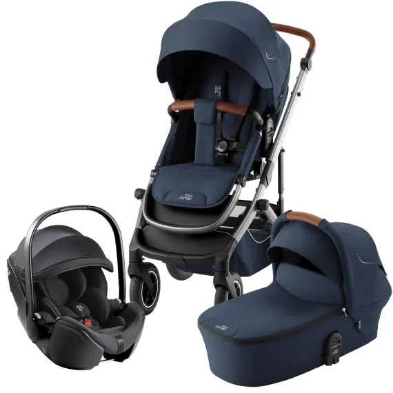 Коляска 3 в 1 Britax Roemer Smile 5Z Night Blue + Baby-Safe Pro Classic Deep Black