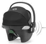 Детская коляска Cybex Balios S Lux BLK Aton B2 i-Size 3 в 1 Moon Black с дождевиком/Volcano Black