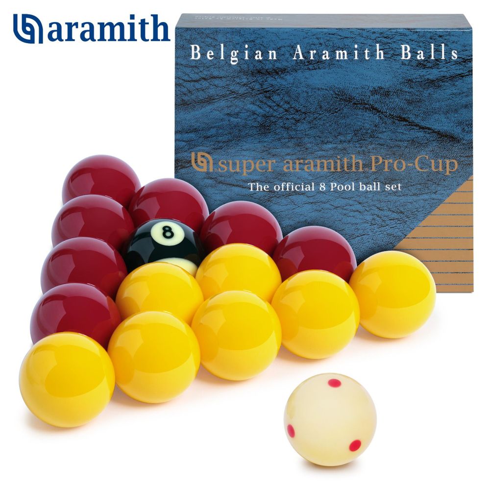Шары Super Aramith Pro-Cup 8Pool ø50,8мм биток-ø47,6мм
