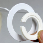 Абажур для настольной лампы, для светильника, плафон конус Черно-белый Е27