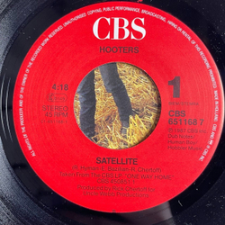 Винтажная виниловая пластинка LP The Hooters Satellite (Germany 1987) 7 дюймов, 45 RPM, Single