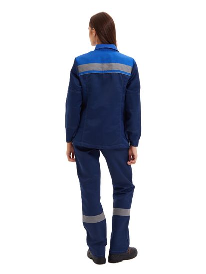 Костюм женский "Нова" (куртка+брюки) цв. син/вас