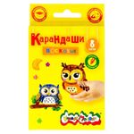 Мелки восковые 8цв. Каляка-Маляка, картон. уп.