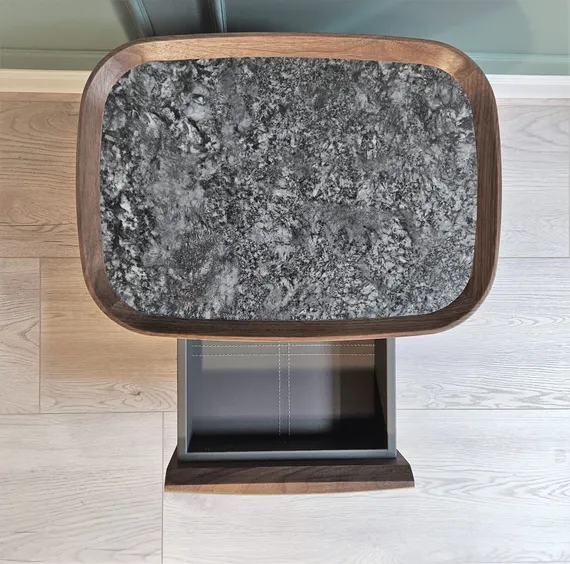 Тумба прикроватная 4242, оливково-серая