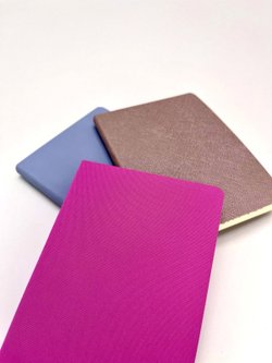 Набор 3 блокнота 88л (138*102мм) линейка розовый, перламутровый, голубой (5447-2)