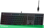 Клавиатура A4Tech Fstyler серый/неоновая подсветка (FX60H GREY/NEON)