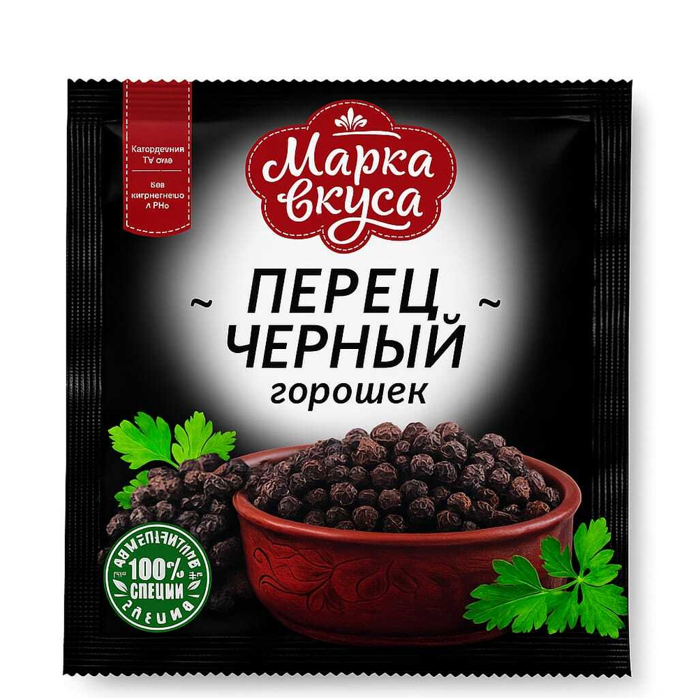 Перец душистый черный горошек Марка Вкусов 10 гр