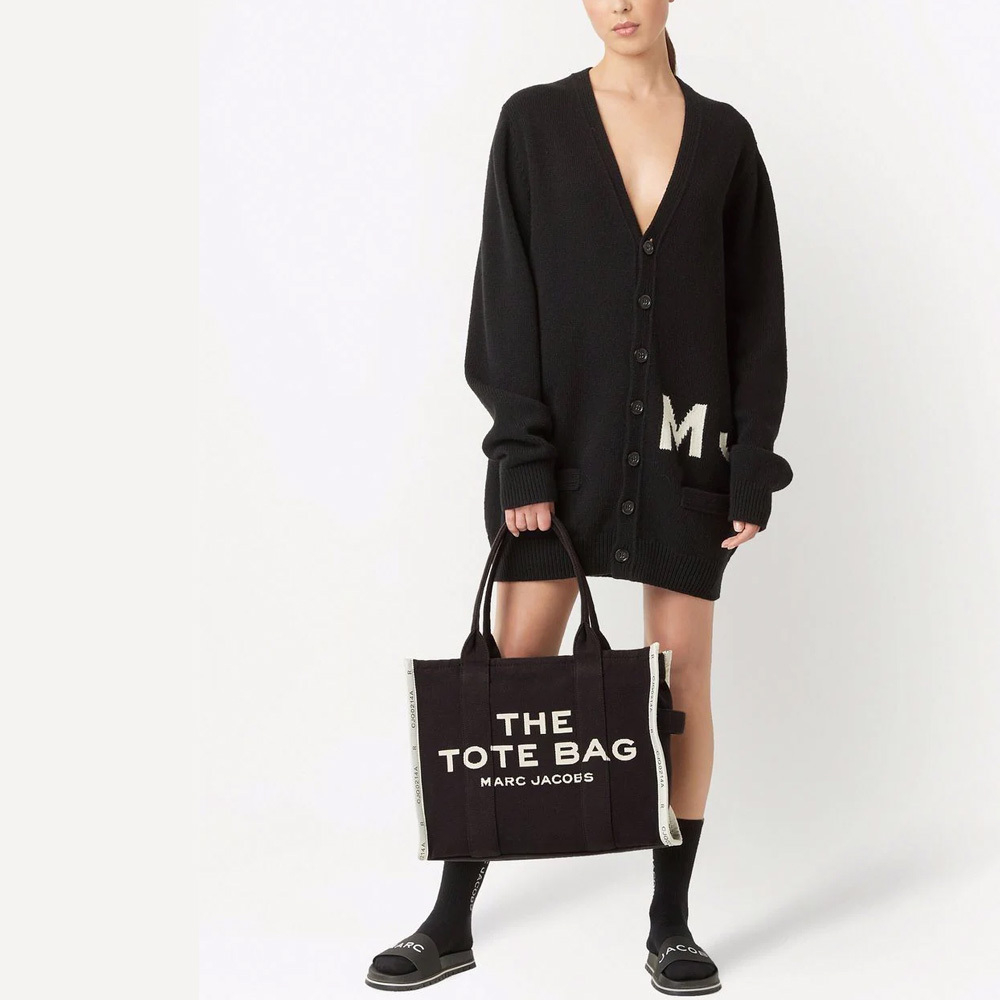 СУМКА MARC JACOBS THE JACQUARD LARGE TOTE BAG BLACK