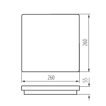 Светильник ip54 KANLUX BENO 24W NW-L-GR 4000К