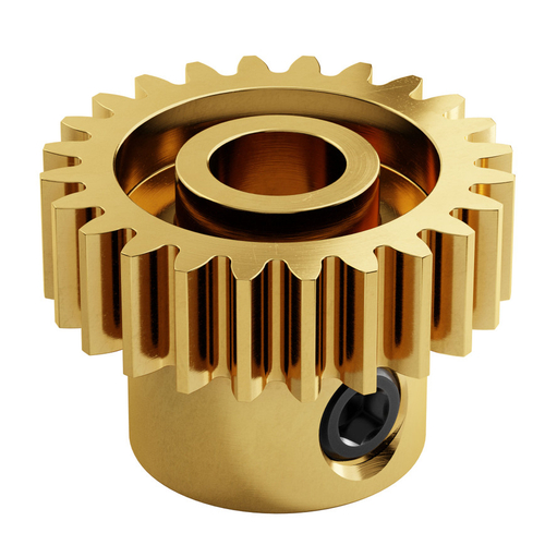 2304 Series Brass, MOD 0.8 Pinion Gear (6mm Bore, 24 Tooth)
