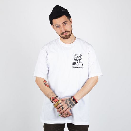 Футболка ЮНОСТЬ™ x ТСД «Только собакам» Белый