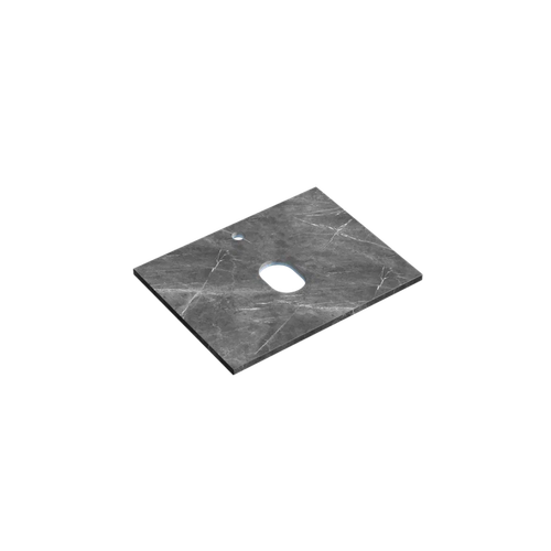 Sancos Столешница для ванной комнаты 600х460 с отверстием под смеситель, black sky, TT60A1X