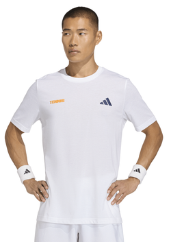 Теннисная футболка Adidas Hot Egg Graphic - white