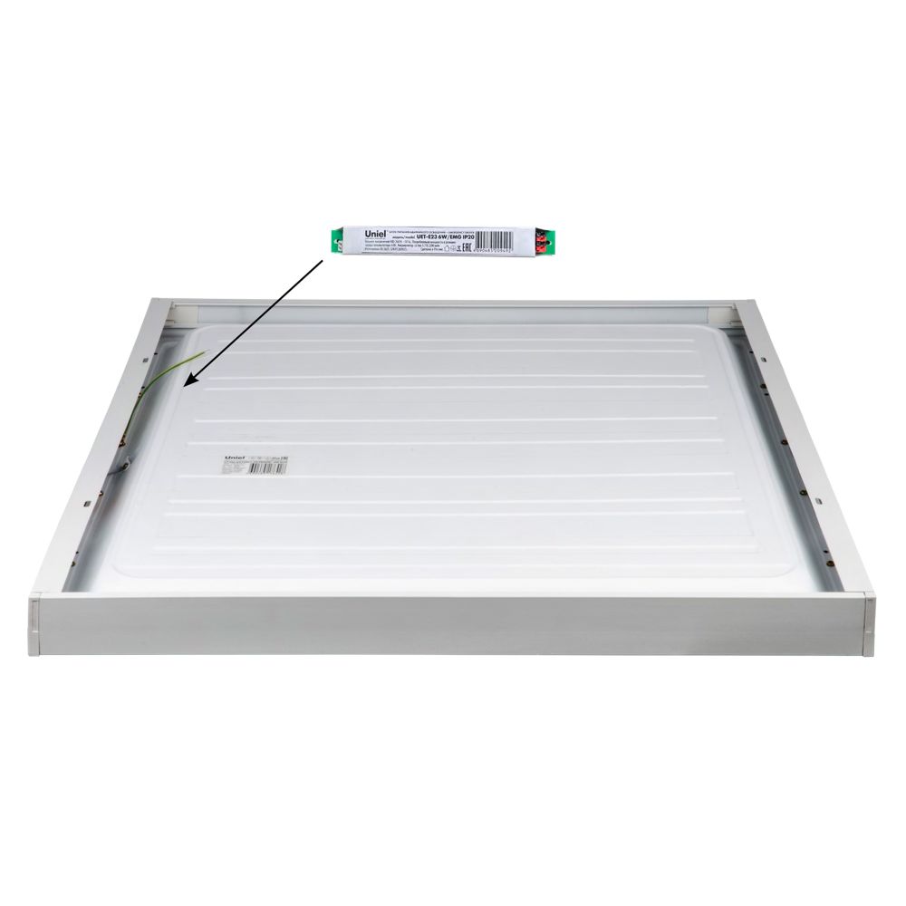 UET-E23 6W-EMG IP20 Блок аварийного питания для светодиодных панелей PREMIUM+ подходит для накладного монтажа с рамкой. TM Uniel