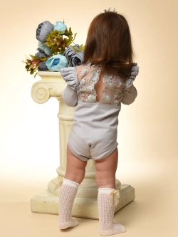 Боди с кружевной спинкой