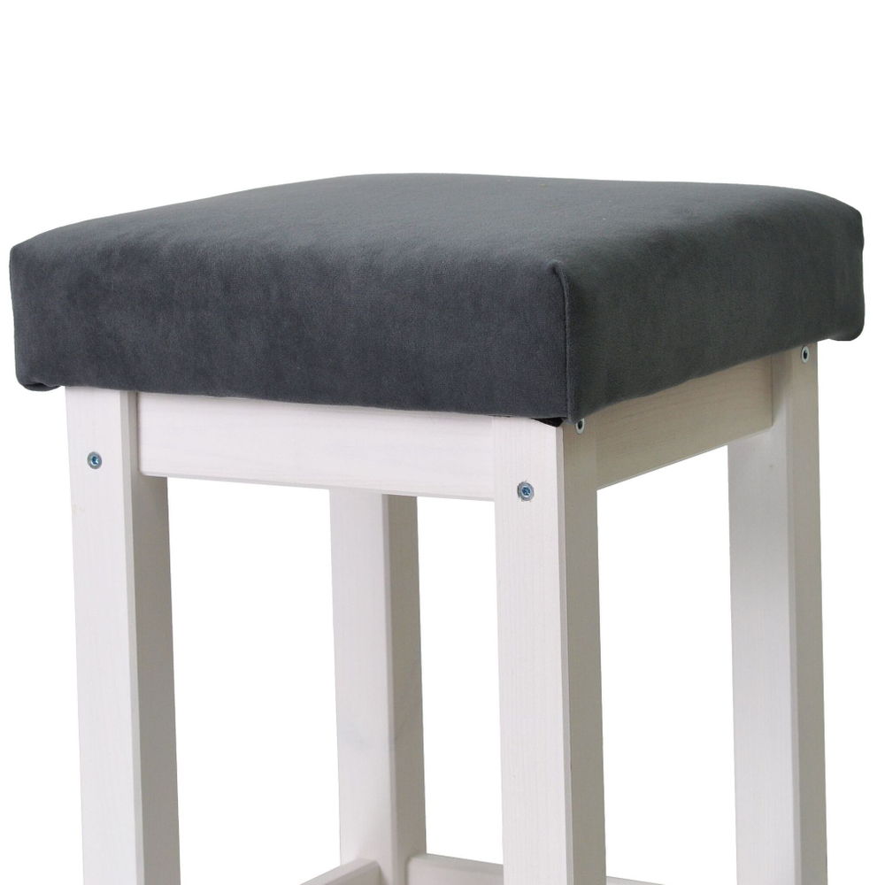 Табурет Икеа с мягким сиденьем из сосны