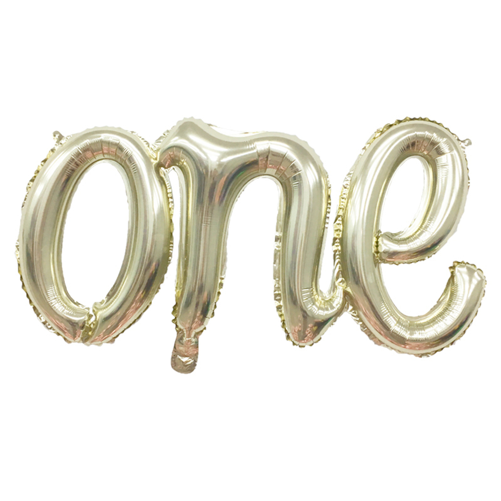 Sale К Надпись ONE серебро, 32"/81 см, 1шт.