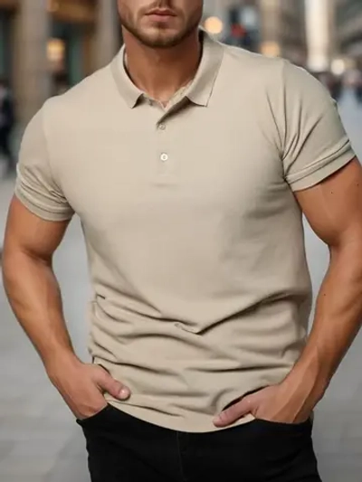 Футболка поло с коротким рукавом хлопок