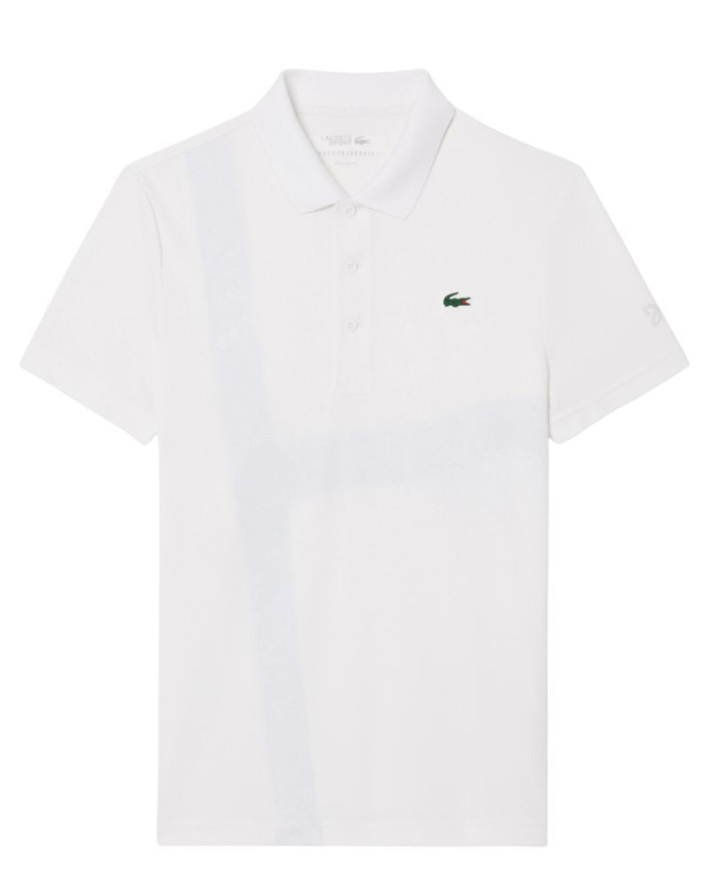 Мужское теннисное поло Lacoste Tennis x Novak Djokovic - белый