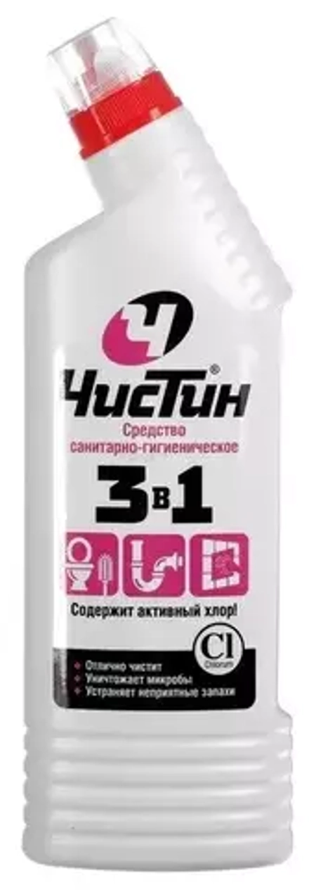 Средство санитарно-гигиеническое, "Чистин", 3 в 1, 750 мл