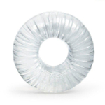 Прозрачное эрекционное кольцо с ребрышками 4см Bior Toys Sex Expert SEM-55280